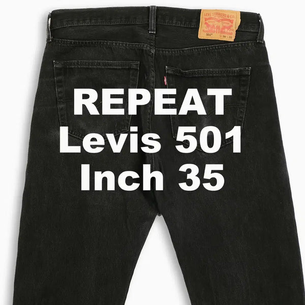 [BUNJANG] Vintage Levi's 501 Black Jeans (35 Inch) / 빈티지 리바이스 501 흑청 블랙진 35 인치 LV50136562