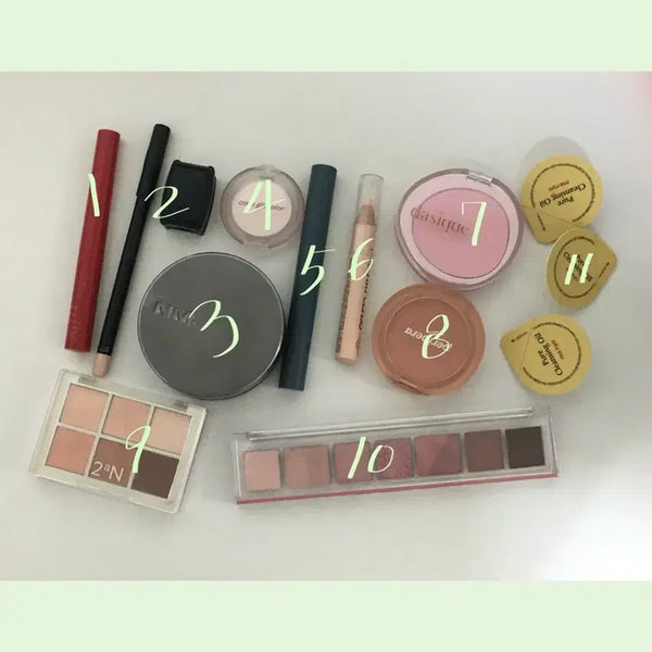 [BUNJANG] Assorted K-Beauty Makeup Bundle - Blusher, Palette, Brow Cara, Shading Stick, Concealer / 화장품들!! (블러셔, 팔레트, 브로우카라, 쉐딩스틱, 컨실러펜슬...)