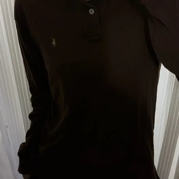 [BUNJANG] Polo Ralph Lauren Brown PK Collar T-Shirt L / 폴로 랄프로렌 브라운 PK 카라티 L