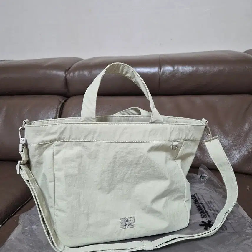 [BUNJANG] Snow Peak Tote Bag Shoulder Bag Beige / 스노우피크 토트백 숄더백 베이지