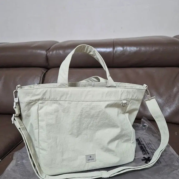 [BUNJANG] Snow Peak Tote Bag Shoulder Bag Beige / 스노우피크 토트백 숄더백 베이지