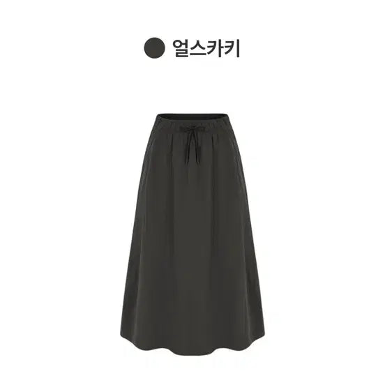 [BUNJANG] Andar Fresh Move Long Skirt Earth Khaki S / 안다르 프레시무브 롱 스커트 얼스카키 S (새상품)