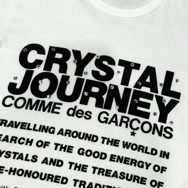 [BUNJANG] Comme des Garçons x Swarovski Rhinestone Short Sleeve T-shirt / 2008 꼼데가르송 x 스왈로브스키 라인스톤 반팔 티셔츠