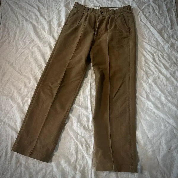 [BUNJANG] OLDJOE Army One-Tuck Trousers Size 32 / 올드조 브라운 아미 원턱 트라우져 32사이즈
