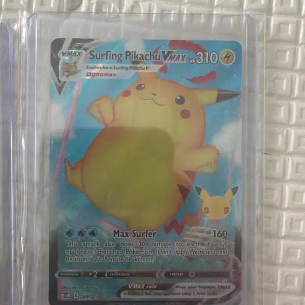 [BUNJANG] Pokemon 25th Anniversary Surfing Pikachu Card (North America) / 포켓몬카드 25주년 서핑 피카츄 북미