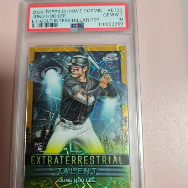 [BUNJANG] Lee Jung Hoo 2024 Topps Cosmic Gold Limited Edition (PSA 10 Graded) / 이정후 PSA 10등급 50장 한정 2024 탑스 Cosmic 골드