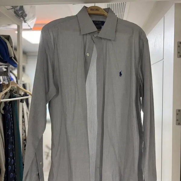 [BUNJANG] Polo Ralph Lauren Men's Gray Shirt Size 42 / [42]폴로 랄프로렌 셔츠 남성용 회색
