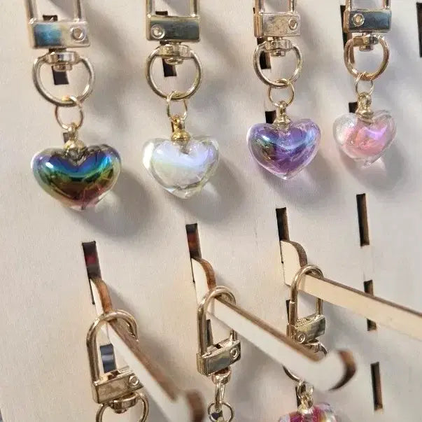 [BUNJANG] Heart Charm Keychain Set (7 Variations) / 하트 키링 7종