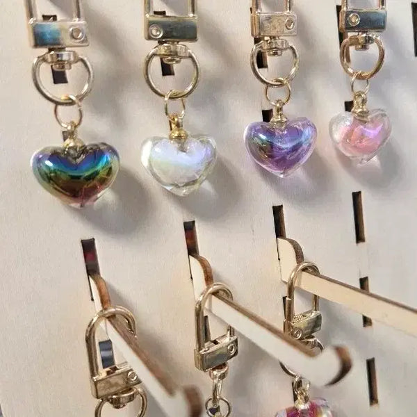[BUNJANG] Heart Charm Keychain Set (7 Variations) / 하트 키링 7종