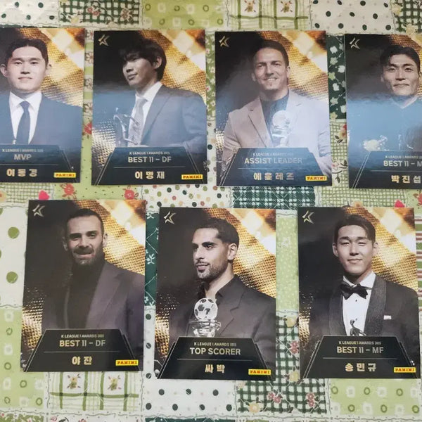 [BUNJANG] Panini K League Awards Card Bundle Set / 2026 k리그 파니니 k리그어워드 7장 일괄판매