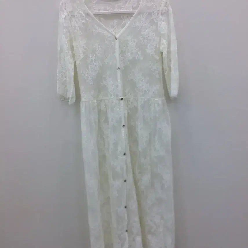 [BUNJANG] Vintage Lace Dress Robe / (미시착) 레이스 원피스 겸 로브 이너 원피스 일본 빈티지 판매해요
