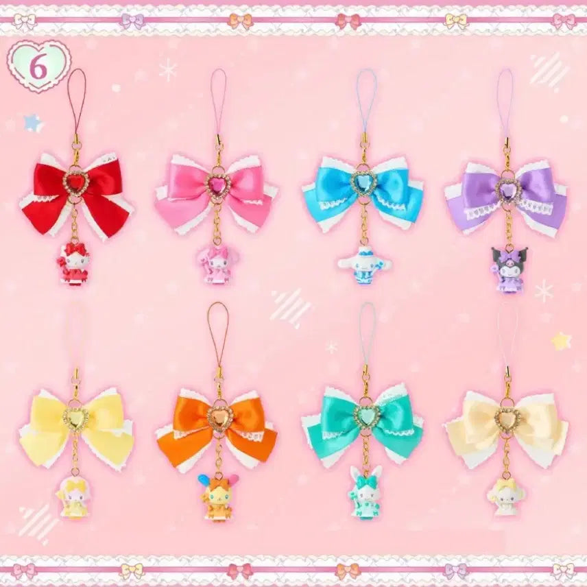 [BUNJANG] Sanrio Colorful Dress Series Charm (Usahana) / 산리오 컬러풀드레스시리즈 키링(우사하나)