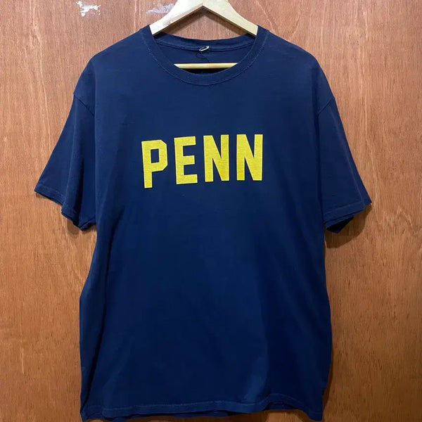 [BUNJANG] PENN Lettering Vintage Short Sleeve T-Shirt / PENN 레터링 빈티지 반팔티