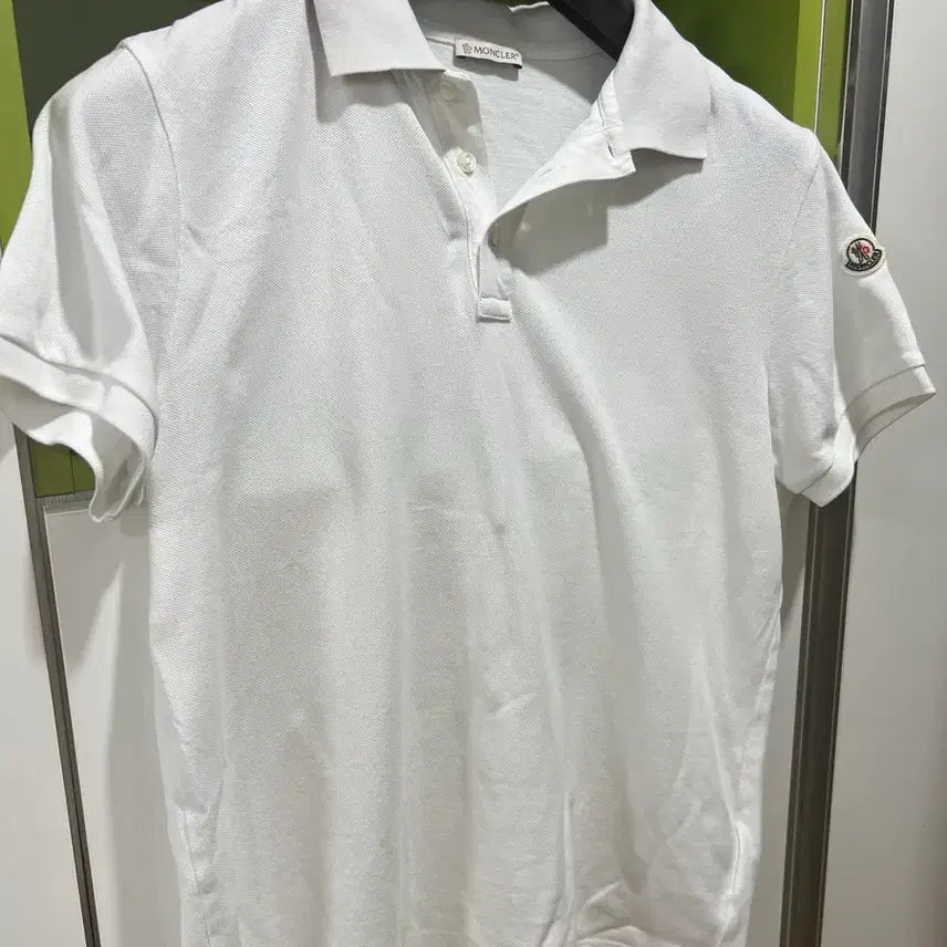 [BUNJANG] Moncler Polo Shirt White / 몽클레어 카라티 100
