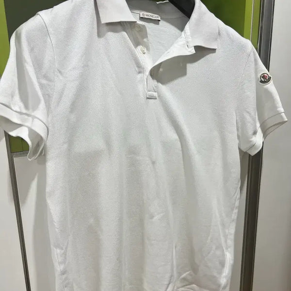[BUNJANG] Moncler Polo Shirt White / 몽클레어 카라티 100