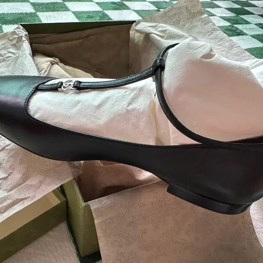 [BUNJANG] Gucci Leather Mary Jane Black Size 37 / 여성 구찌 레더 메리제인 블랙 37