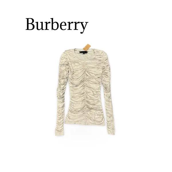 [BUNJANG] Burberry Shirring Long Sleeve T-Shirt / (xs) 버버리 셔링 긴팔 티셔츠