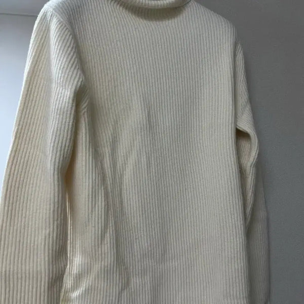 [BUNJANG] Theory Cashmere Turtle Neck Knit Sweater Ivory Size M / 띠어리 캐시미어 터틀넥니트 100