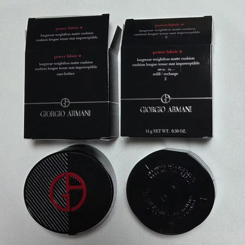 [BUNJANG] Giorgio Armani Power Fabric Matte Cushion Foundation SPF 50+ (Case + Refill) - Shade 2 / [새상품] 아르마니 파워패브릭 매트 쿠션 2호(케이스+리필)