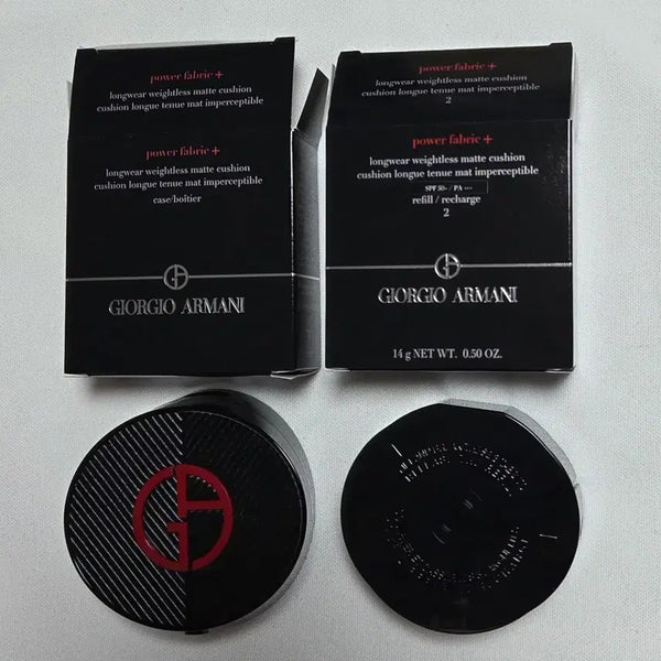 [BUNJANG] Giorgio Armani Power Fabric Matte Cushion Foundation SPF 50+ (Case + Refill) - Shade 2 / [새상품] 아르마니 파워패브릭 매트 쿠션 2호(케이스+리필)