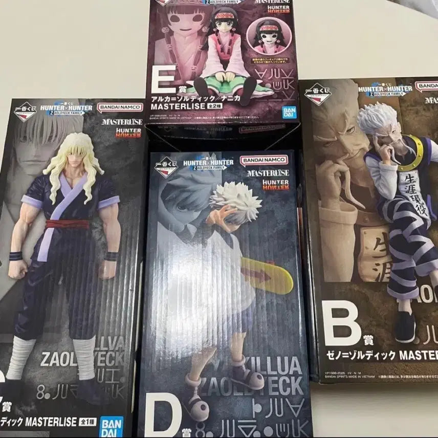 [BUNJANG] Hunter x Hunter Ichiban Kuji Zoldyck Family Zeno, Silva, Killua, Alluka Figures Bundle Set / 헌터헌터 이치방쿠지 조르딕 패밀리 제노 실버 키르아 아르카 피규어 일괄