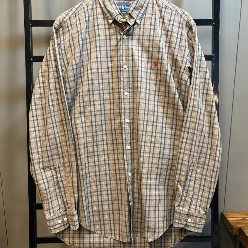 [BUNJANG] Polo Ralph Lauren Classic Fit Check Cotton Shirt / [M] 폴로 랄프로렌 클래식핏 체크셔츠 코튼 남방 4.9