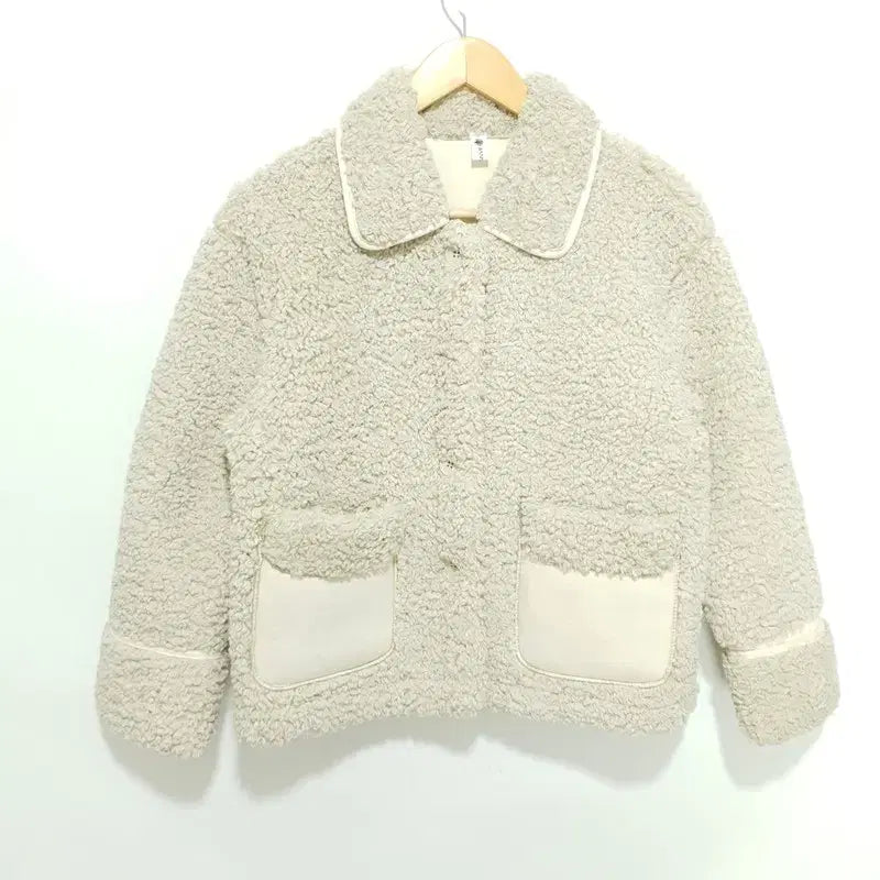 [BUNJANG] Women's Fleece Lined Faux Leather Jacket / 여성 뽀글이 무스탕 자켓 F_W0563