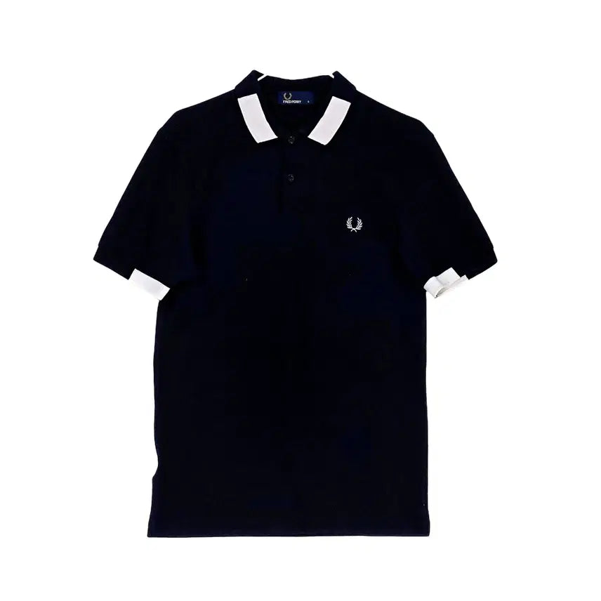 [BUNJANG] Fred Perry Men's Classic Slim Fit Short Sleeve Polo Shirt Black / 프레드페리 남성 클래식한 슬림핏 반팔카라티 90 상태좋음 블랙 00450