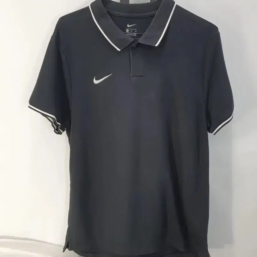 [BUNJANG] Nike Cotton Black XL T-Shirt / 나이키 반팔 카라티 코튼 블랙 xl