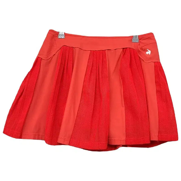 [BUNJANG] Le Coq Sportif Red Golf Skirt (Size 73-95) / 르꼬끄 스포츠 레드 골프 스커트 73-95