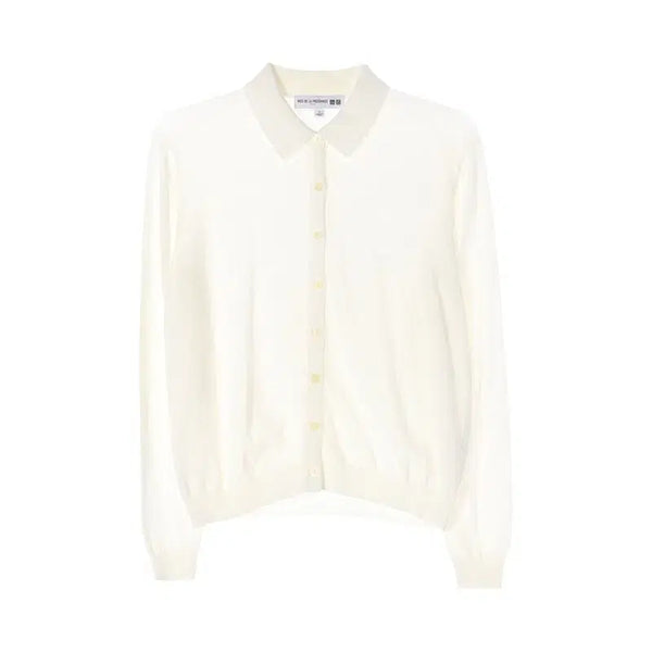 [BUNJANG] Uniqlo x Ines de la Fressange Women's Knit Cardigan / 유니클로 x 이네스 드 라 프레상쥬 (WOMEN-M) 카라넥 니트 가디건