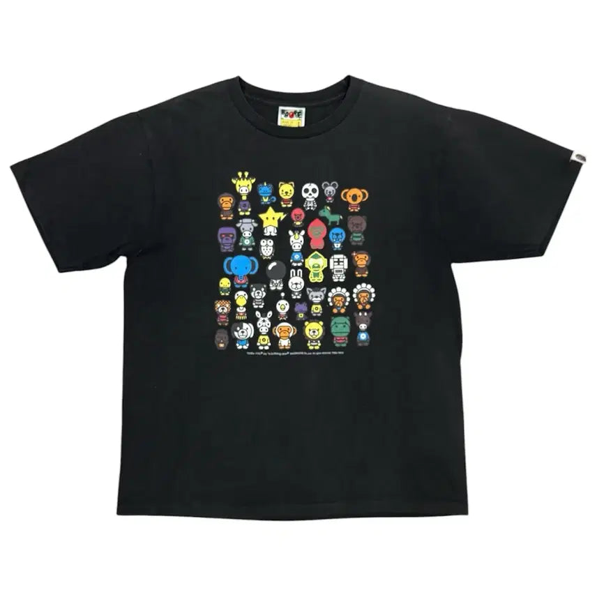 [BUNJANG] BAPE Iconic Characters Gift Set T-Shirt / 2012 베이프 아이코닉 캐릭터 종합선물세트 반팔 티셔츠