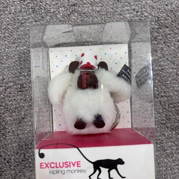 [BUNJANG] Kipling Authentic White Gorilla Keyring / (새제품) 키플링 정품 화이트 고릴라 키링