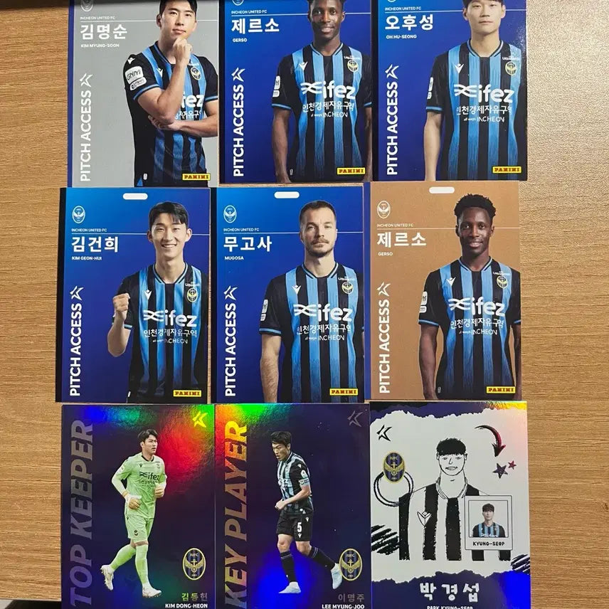 [BUNJANG] K League Panini Incheon United Trading Cards / K리그 파니니 인천 유나이티드 카드 판매