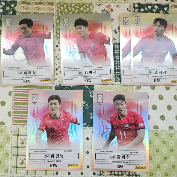 [BUNJANG] K League Panini National Team Trading Cards Bundle Set / 2026 k리그 파니니 국대 6장 일괄판매