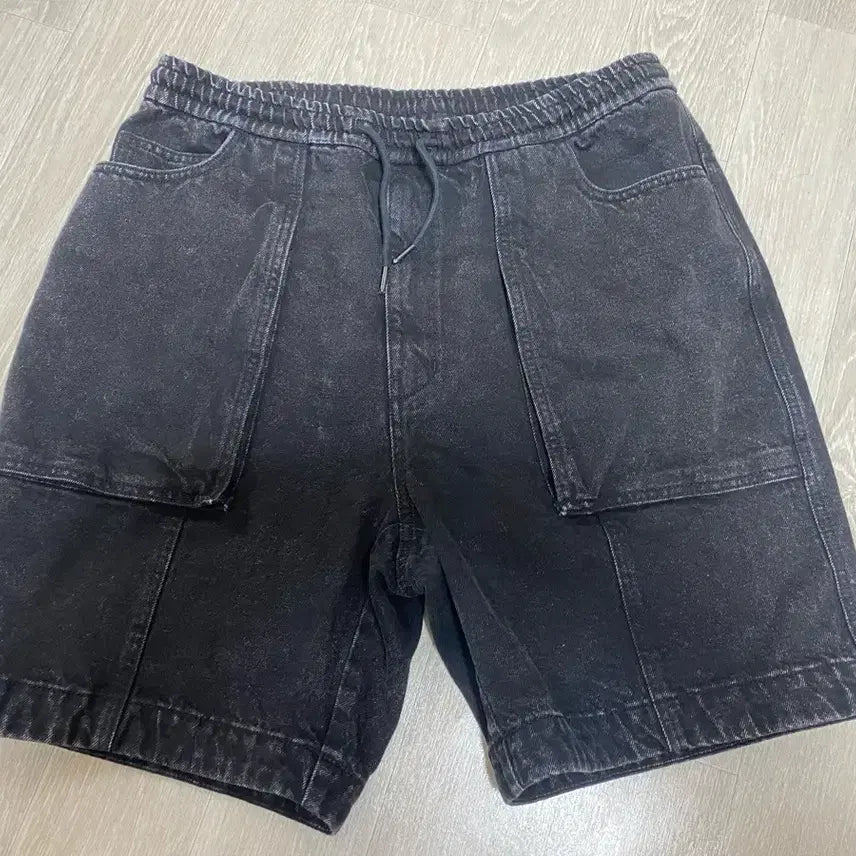 [BUNJANG] Juun.J Outpocket Denim Shorts Black / [52] 준지 아웃포켓 데님 쇼츠 블랙