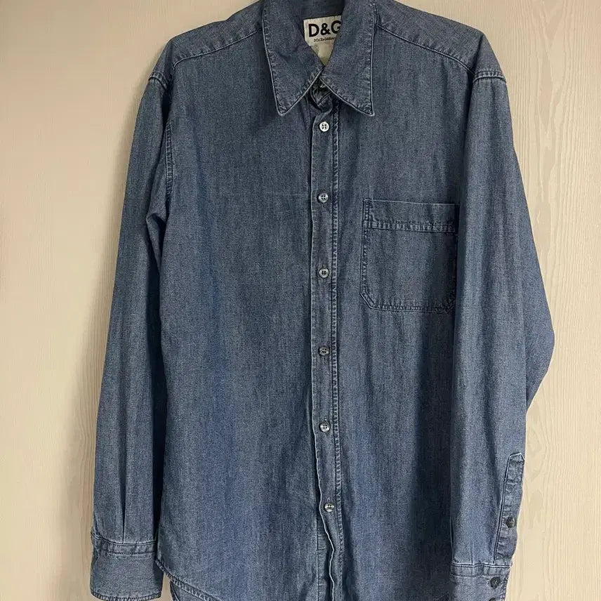 [BUNJANG] Vintage Dolce & Gabbana (D&G) Denim Chambray Shirt - Size M / 빈티지 돌체앤가바나(D&G) 데님 샴브레이 셔츠M