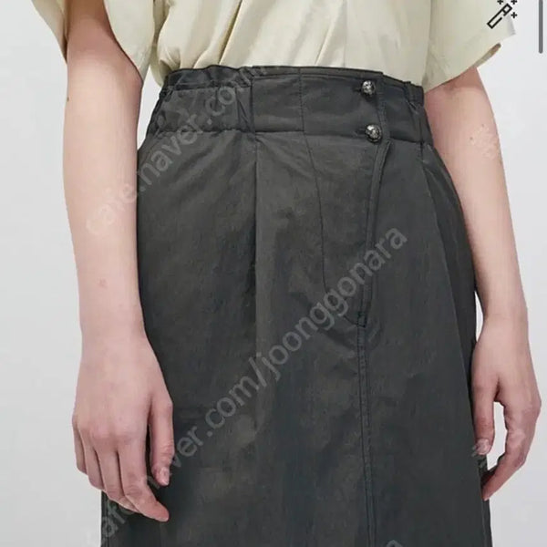[BUNJANG] System 23SS Pleated Midi Skirt Charcoal / 시스템 23년도 봄여름 스커트