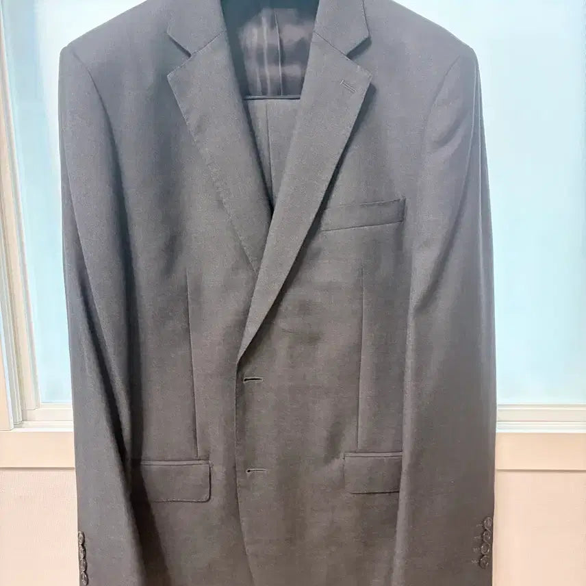 [BUNJANG] Brooks Brothers Italian Wool Charcoal Suit Set (115/40) / 브룩스브라더스 이태리울 정장셋업 차콜 115/40