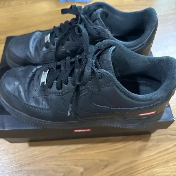 [BUNJANG] Supreme Black Air Force 1 Size 280 / 슈프림 블랙 에어포스 280