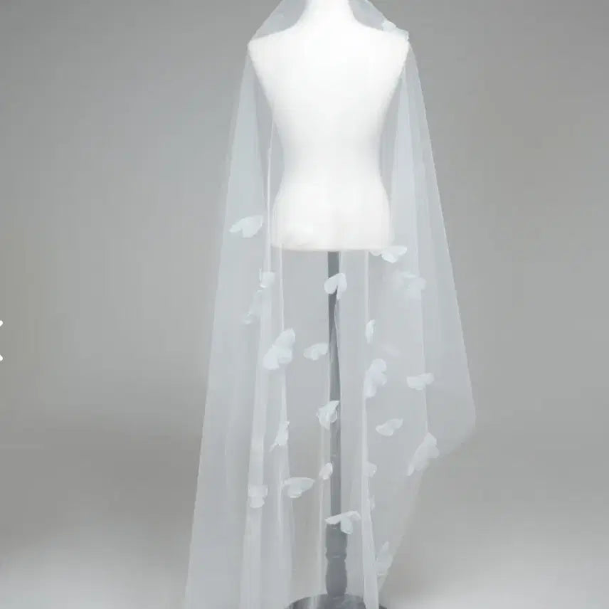 [BUNJANG] Flower Wedding Long Veil / 플라워 웨딩 롱베일