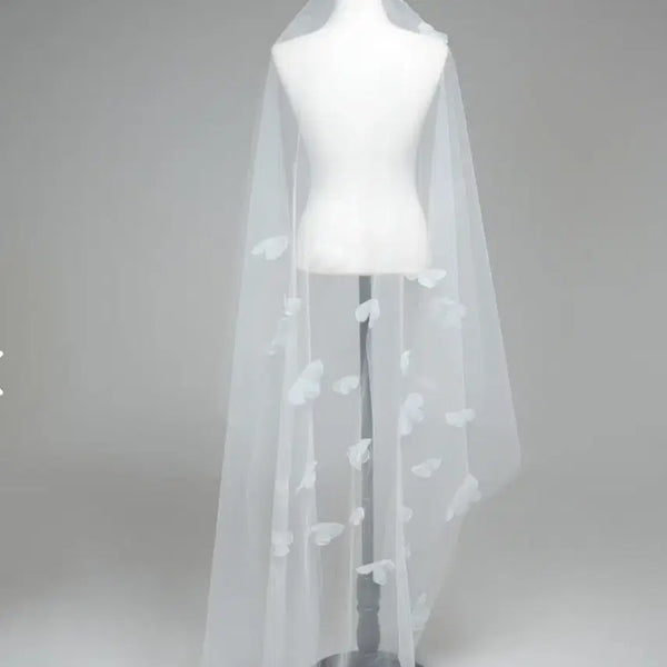 [BUNJANG] Flower Wedding Long Veil / 플라워 웨딩 롱베일