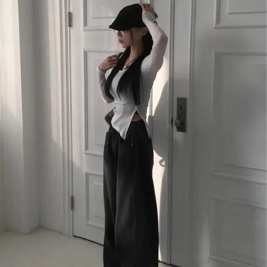 [BUNJANG] Bundle Set Slim Fit See-Through T-shirt / 일괄) 슬림핏 시스루Tee