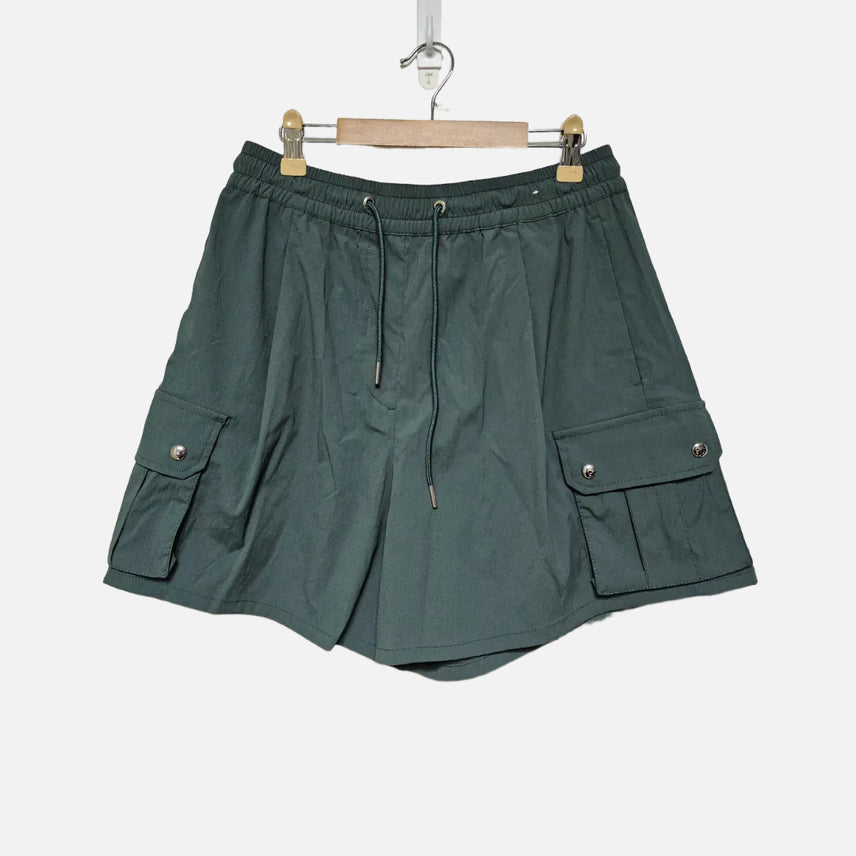 [BUNJANG] Topten Women's Green Khaki Banding Shorts (Size 26) / 탑텐 여성 그린카키 여성 밴딩 반바지 (26)