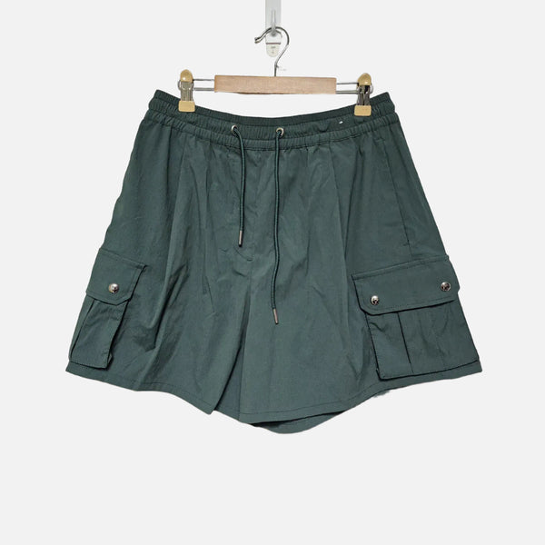 [BUNJANG] Topten Women's Green Khaki Banding Shorts (Size 26) / 탑텐 여성 그린카키 여성 밴딩 반바지 (26)