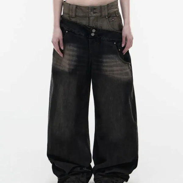 [BUNJANG] Op. 09 Dual Oblique Denim Pants / Op. 09 DUAL OBLIQUE DENIM PANTS M size