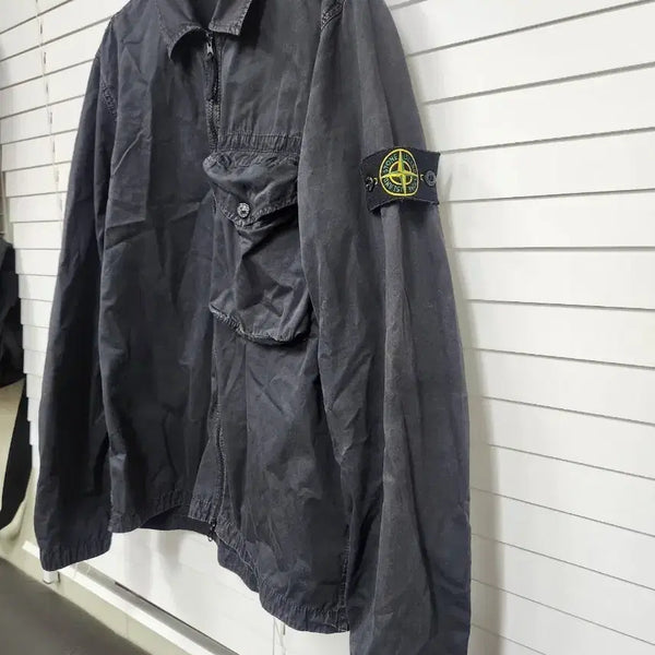 [BUNJANG] Stone Island Black Overshirt L / 스톤아일랜드 블랙 오버셔츠  L