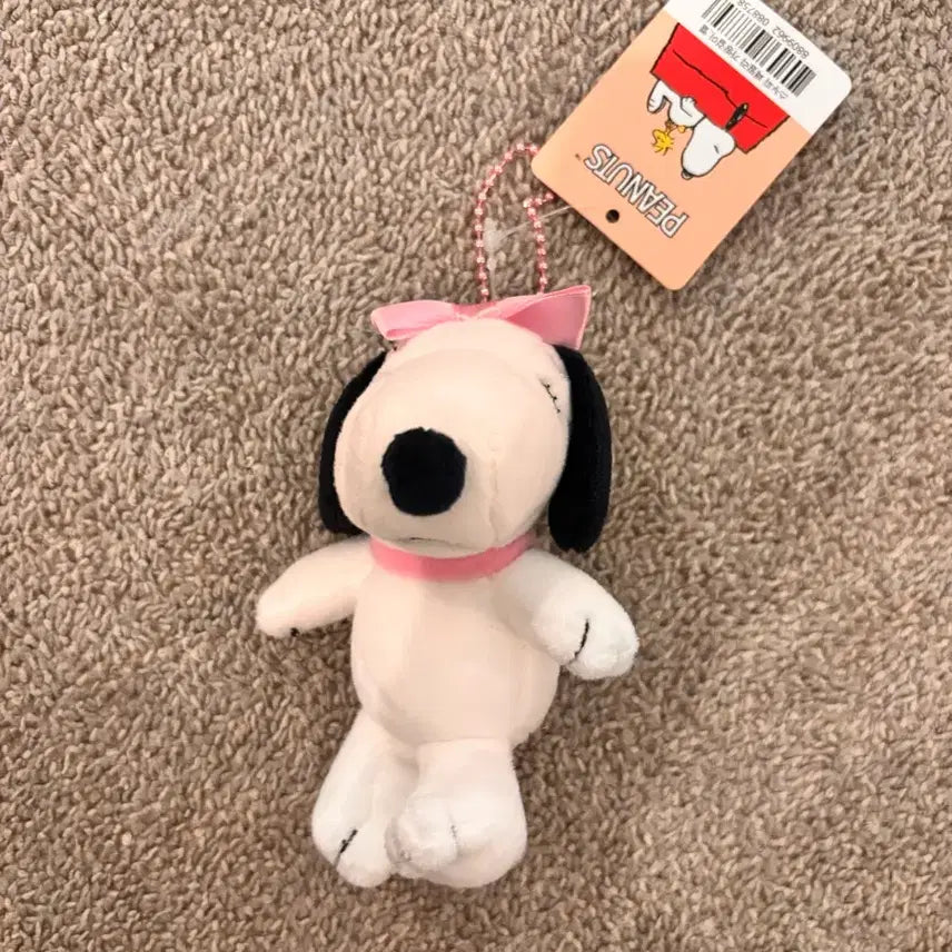 [BUNJANG] Snoopy Girlfriend Belle Ribbon Keyring / (새제품) 스누피 여저친구 벨 리본 키링