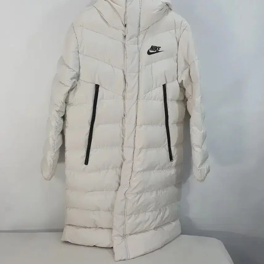 [BUNJANG] Nike WR Downfill Jacket White L / 나이키 롱패딩 윈드러너 다운필 자켓 화이트 L
