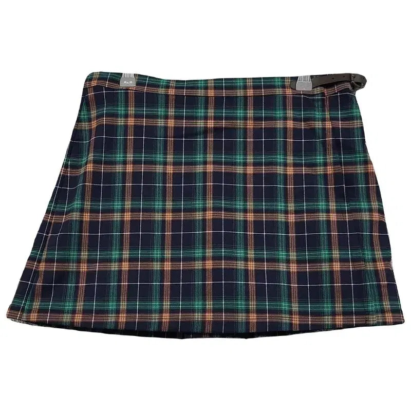 [BUNJANG] Untold Label Checkered Navy Mini Skirt M / [새상품] 언톨드레이블 체크 네이비 미니스커트 M
